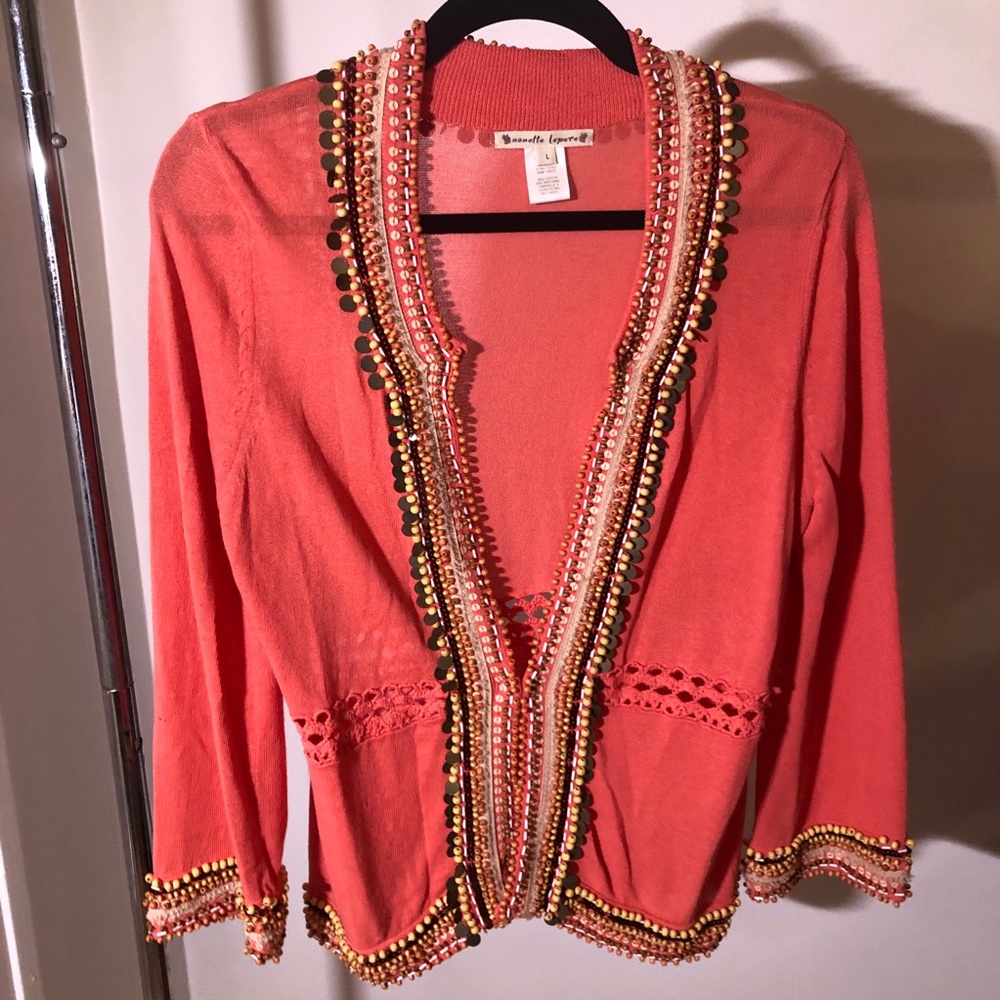💫 3 for $30 💫 Nanette Lepore beaded cardigan